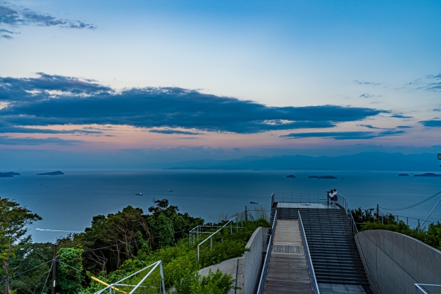 亀老山展望公園は愛媛で人気のヒルクライムスポット！絶景・夕日も魅力的！